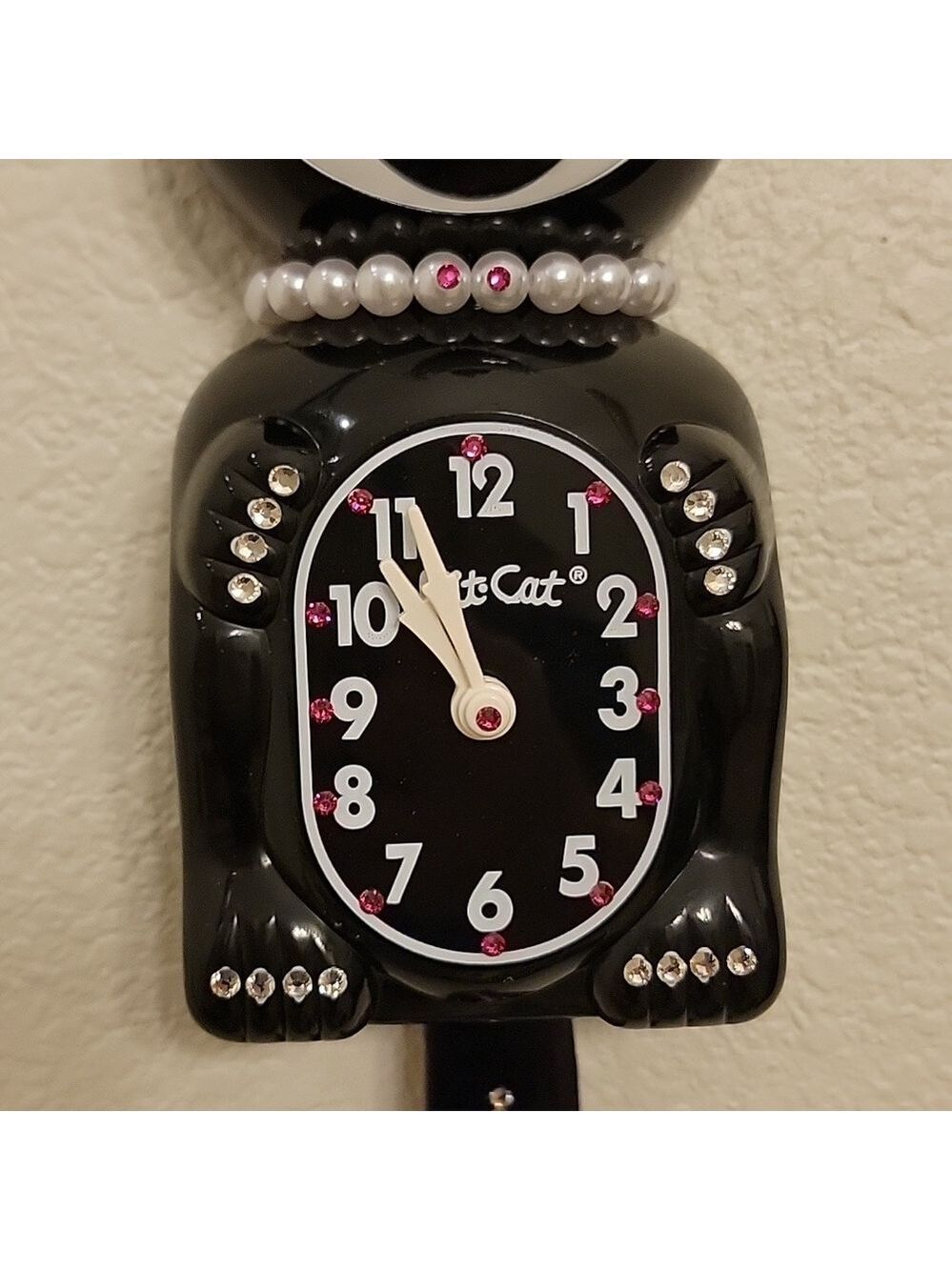 Jeweled Lady Kit-Cat Klock clock SUPER RARE - Picture 4 of 5